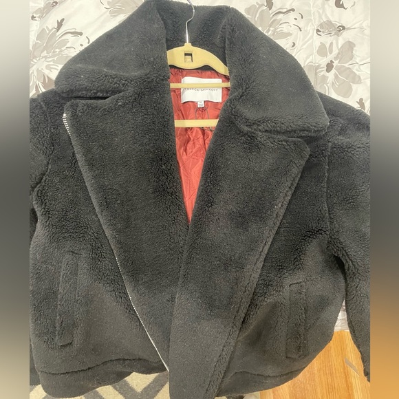 Rebecca MInkoff Brutus Faux Fur Moto Teddy Jacket NWT size Medium M NEW - Picture 8 of 8